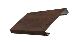 Фото Ламель лицевая 125 жалюзи Texas 0,45 Print Elite Antique Wood TwinColor