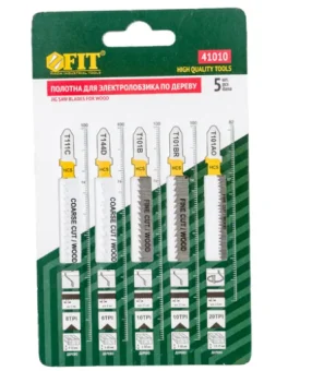 Фото Набор полотен по дереву для электролобзика (5 шт.) FIT