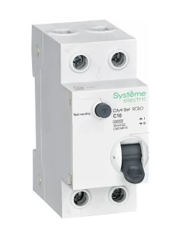 Фото Автоматический выключатель дифференциального тока Systeme Electric АВДТ City9 set 1p+n с 10а, 4.5 ka