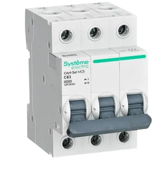 Фото Автоматический выключатель Systeme Electric City9 set ав с 63а 3p 4.5ka 400в C9F34363