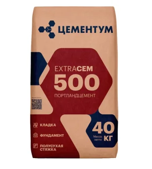 Фото Цемент ExtraCEM 500 Цементум 40 кг