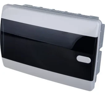 Фото Бокс IEK TEKFOR ЩРВ-П-12 IP41 черная прозрачная дверь