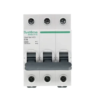 Купить Автоматический выключатель Systeme Electric City9 set ав с 16а 3p 4.5ka 400в C9F34316