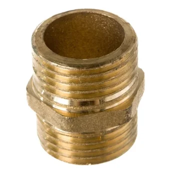 Купить Ниппель резьбовой 1/2 нар/нар рез.(Латунь)
