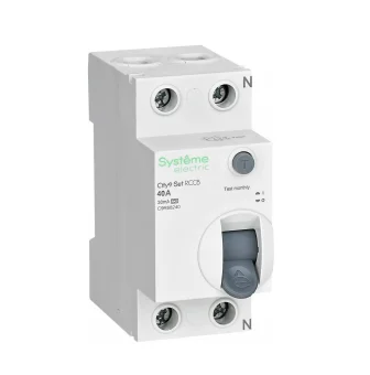 Фото УЗО Systeme Electric City9 set вдт а 2p  40а 30ма тип-a 230в C9R68225
