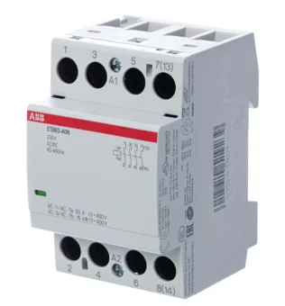 Фото Контактор ABB - ESB63-40N-06 63А АС-1, 4НО, катушка 230В AC/DC