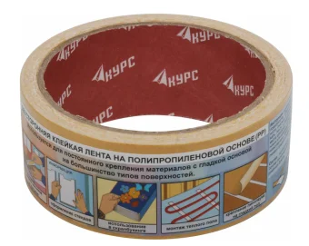 Купить Лента клейкая двусторонняя КУРС 38мм х 10м