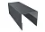 Планка П-образная заборная 20 0,4 PE с пленкой RAL 7024 мокрый асфальт (2,5м)