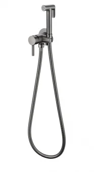 Фото Смеситель встраиваемый с гигиеническим душем Grocenberg GB001BG Графит