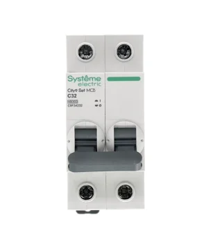Купить Автоматический выключатель Systeme Electric City9 set ав с, 32 А, 2 Р, 4.5 kА, 230 В C9F34232 