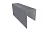 Планка П-образная заборная 17 0,4 PE с пленкой RAL 7004 сигнальный серый (2,5м)
