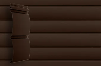 Фото Сайдинг Блок-хаус Acryl темный дуб (3,0м)