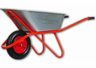 Фото Тачка строительная одноколесная грузоподъемность 150 кг, объем 110 л