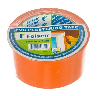 Фото Cтроительная лента PVC Folsen оранжевая 50мм x 33м