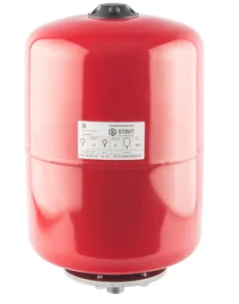 Фото Расширительный бак STOUT STH-0004 на отопление 18 л. (цвет красный)