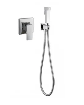 Фото Смеситель встраиваемый с гигиеническим душем Grocenberg GB1001 Хром