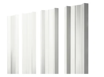 Фото Штакетник М-образный А с прямым резом 0,5 Satin RAL 9003 сигнальный белый