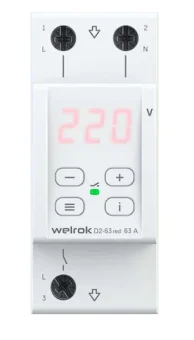 Фото Реле напряжения Welrok d2-63 red