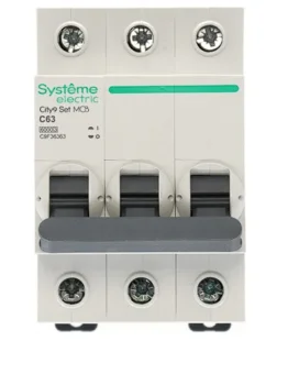 Купить Автоматический выключатель Systeme Electric City9 set ав с 63а 3p 4.5ka 400в C9F34363