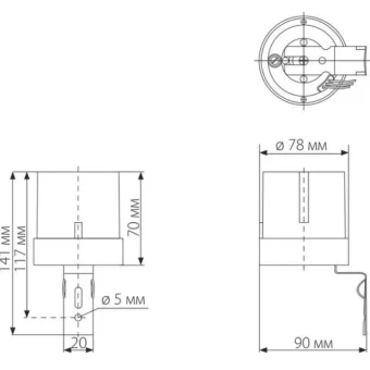 Купить Датчик освещенности SNS-L-08 2200W IP44 Белый 