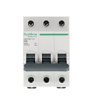 Купить Автоматический выключатель Systeme Electric City9 set ав с 25а 3p 4.5ka 400в C9F34325
