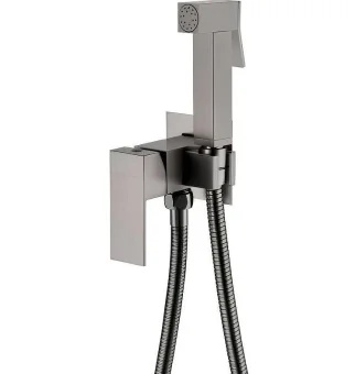 Купить Смеситель встраиваемый с гигиеническим душем Grocenberg GB002BG Графит