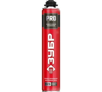 Фото Монтажная пена ЗУБР PRO 750 мл, пистолетная, всесезонная