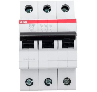 Фото Автоматический выключатель 3пол 16A, 4,5кА, АВВ