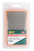 Губка алмазная для сухого шлифования FIT 90х55 мм, Р120 Губка алмазная для сухого шлифования FIT 90х55 мм, Р120