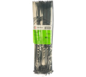 Хомуты-стяжки нейлоновые FORTISFLEX КСС 4х300 мм черный 100 штук Хомуты-стяжки нейлоновые FORTISFLEX КСС 4х300 мм черный 100 штук