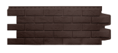 Фасадная панель Состаренный кирпич Classic шоколадный Фасадная панель Состаренный кирпич Classic шоколадный