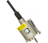 Буровая коронка алмазная HILBERG HM202 - 72мм по бетону с хвостовиком SDS-plus в сборе  Буровая коронка алмазная HILBERG HM202 - 72мм по бетону с хвостовиком SDS-plus в сборе