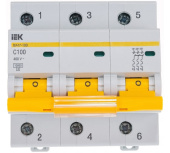 Автоматический модульный выключатель IEK 3п C 100А ВА 47-100 10кА ИЭК