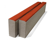 Бордюр тротуарный 100.20.8, красный