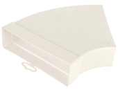 Колено разноугловое горизонтальное пластик, 60х204