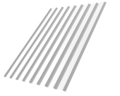 Профнастил С20A 0,5 Satin RAL 9003 сигнальный белый