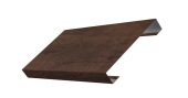 Ламель лицевая 125 жалюзи Texas 0,45 Print Elite Antique Wood TwinColor