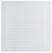 Решетка вентиляционная пластиковая 190x190 мм, съемная, с сеткой