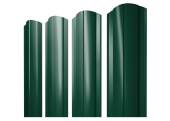 Штакетник Круглый фигурный 0,45 PE-Double RAL 6005 зеленый мох