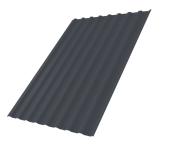 Профнастил С20B 0,45 PE RAL 7024 мокрый асфальт