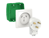 Розетка вилка подразетник 32 А - Силовой комплект