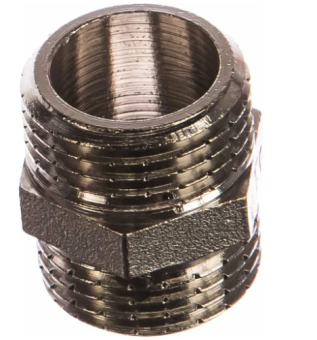 Фото Ниппель Valtec резьбовой 1/2 нар/нар рез.(Хром)