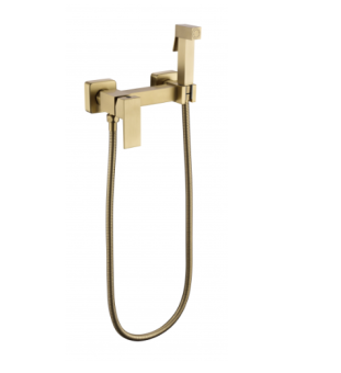 Фото Смеситель с гигиеническим душем Grocenberg GB101N-MG Матовое золото