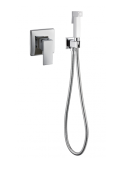 Фото Смеситель встраиваемый с гигиеническим душем Grocenberg GB1001 Хром