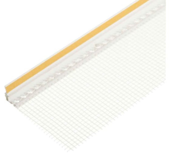 Цена на Профиль примыкания оконный самоклеящийся с сеткой 6 мм 2.4 м пластиковый