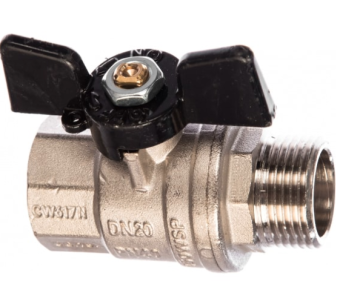 Фото Кран шаровый Bugatti Oregon 307 Вн/Нар 3/4 дюйма бабочка