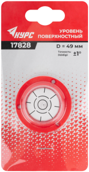 Цена на Уровень круглый поверхностный ABS пластик 49 мм
