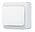 Выключатель Systeme Electric Этюд одноклавишный накладной белый