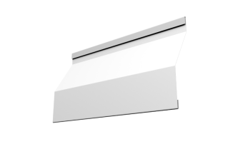 Фото Ламель забора жалюзи Milan Slim 0,45 Drap RAL 9003 сигнальный белый
