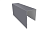 Планка П-образная заборная 17 0,4 PE с пленкой RAL 7004 сигнальный серый (2,5м)